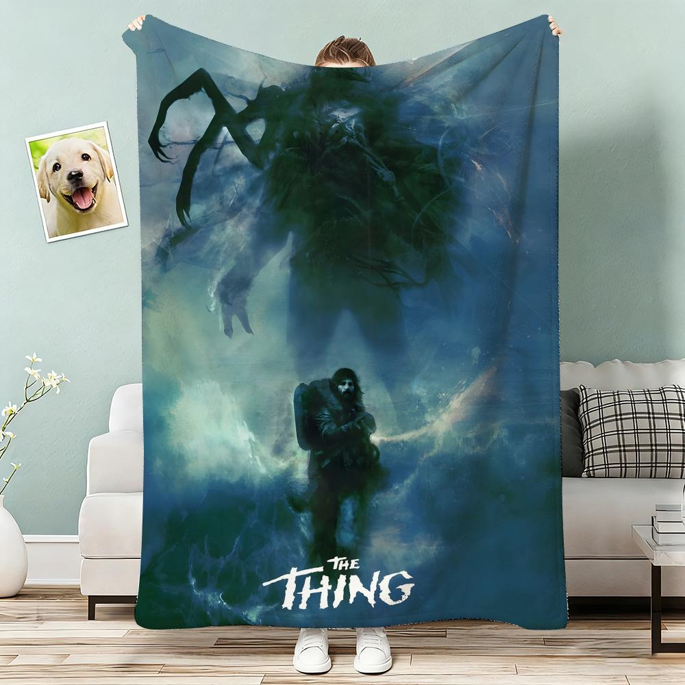 The Thing Throw Lightweight g Flannel Blanket Soft Skinfriendly for Summer Cooling