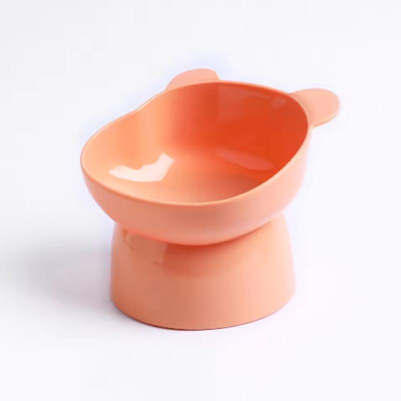 Новые приподнятые миски для кошек, кормушка и поилка без стресса с основанием, наклонные приподнятые нескользящие миски для домашних животных против рвоты