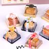 50pcs Dessert Cake Box Container Sealing Label Pastry Baking Transparent Cupcake Cake Sticker