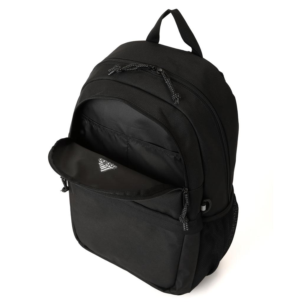 Рюкзак B4, размер для хранения ПК, 27 л, круглый, тип 1, воздушная камера, школьная сумка, школьный рюкзак, черный x белый x белый, высота 46 x ширина 31 x глубина 19 см [Adidas] 15,6 дюйма