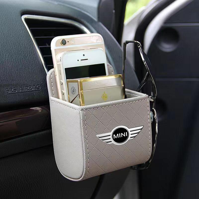 Car Air Outlet Storage Box Phone Glasses Organizer Car Goods For Mini Cooper One S Clubman R50 R53 R56 R60 F55 F56 R57 R58 R59