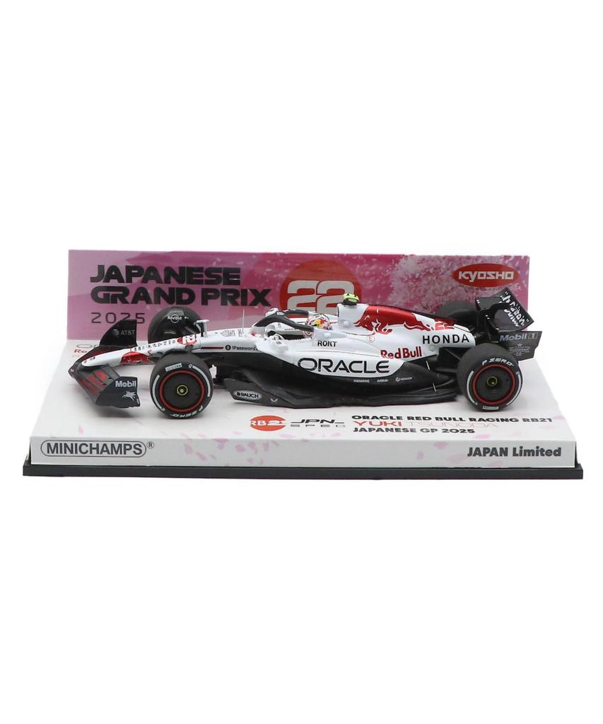 Minichamps x Kyosho Специальное издание Масштаб Oracle Red Bull Racing Honda RB21 Юки Цунода 2025 Гран-при Японии Формулы-1 Миниатюрная модель автомобиля Eurosport 447250322
