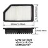 Car Engine Air Filter For Hyundai Accent Solaris Verna Veloster, For Kia Soul Rio Pride 28113-1R100 281131R100 Accessories Kit