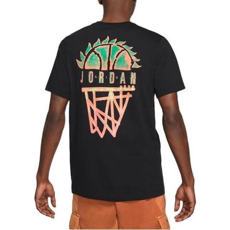 Air Jordan MENS DNA Casual Sports Knit Crew-neck Short Sleeve Black Men's CZ8060-010