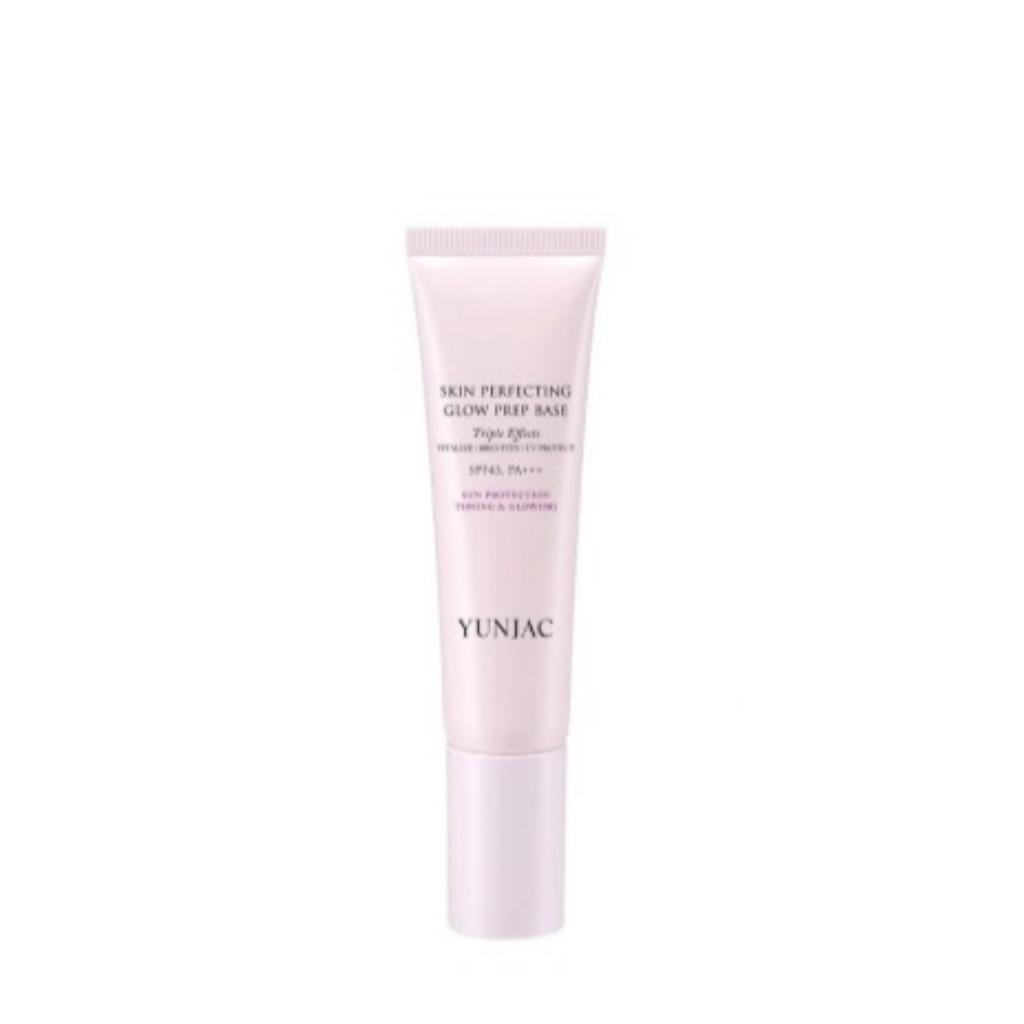 YUNJAC СОВЕРШЕНСТВУЮЩАЯ СИЯЮЩАЯ БАЗА-ПРАЙМЕР ДЛЯ КОЖИ (SPF43, PA+++) 30 мл, 10 мл
