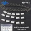350 шт., комплект разъемов XH2.54, 2p, 3p, 4p, 5p, 6p, контактный разъем/корпус/штыревой разъем, шаг 2,54 мм, комплект переходников для разъемов проводов JST