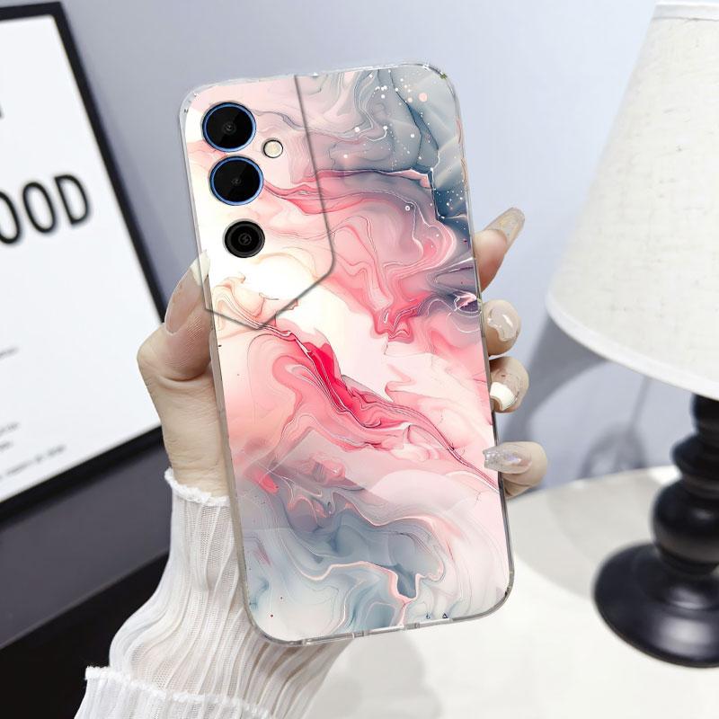 Чехол-защитная крышка для Tecno Pova Neo 2 Neo 3 Для Tecno Pova Neo Мраморный Прозрачный Мягкий Силиконовый Чехол для Телефона Мультяшный Цветочный Fundas