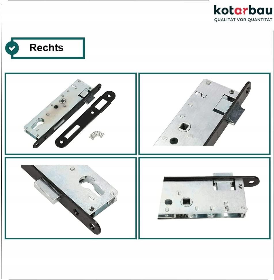 Lock J. latch. insert 72/34 RIGHT
