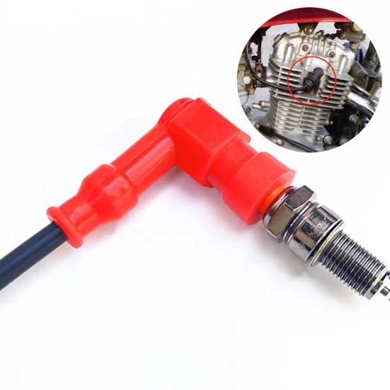 2 шт., крышка свечи зажигания для мотоцикла, высокопроизводительная прямоугольная универсальная свеча зажигания, багажник для мотоцикла, Байк, ATV, запасные части, аксессуары