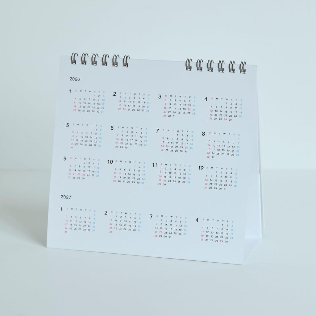 Настенный календарь-доска Hobonichi 2026 с настольными карманами-файлами,