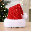 Plush Christmas Hat Sparkling Sequins Holiday Hat Gifts Christmas Cap  Christmas Parties