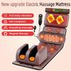 Electric Massage Mattress Vibration Heating Infrared Massage Mat Magnet Therapy Massage Cushion For Neck Back Foot Lumbar Airbag Traction