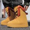 New Autumn Winter Men's High Top Snow Boots Outdoor Street Thickened Cold Proof Warm Soft Non Slip Holiday Gifts Men's Long Boot