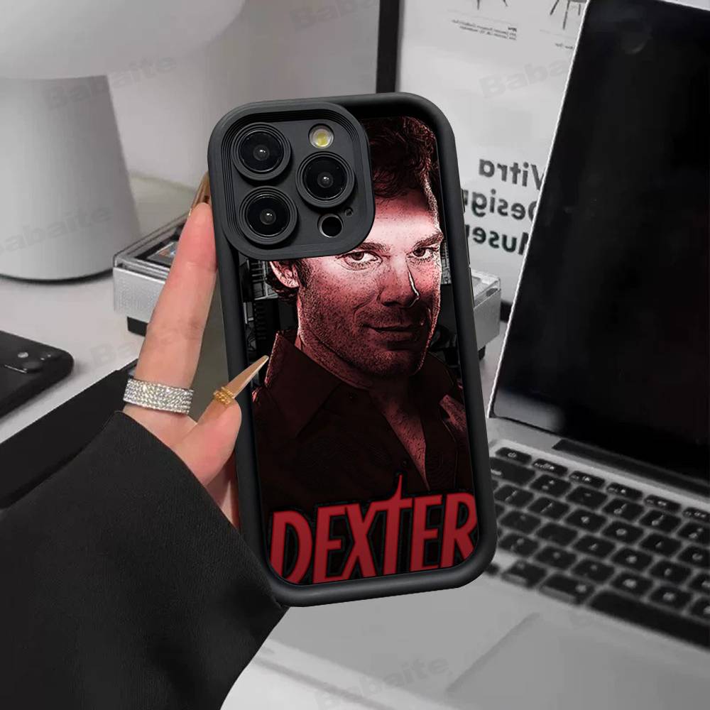 Чехол для телефона Movie D-Dexter для iPhone 17 16 15 14 13 12 11 Pro Max Plus Mini Удача Чехол