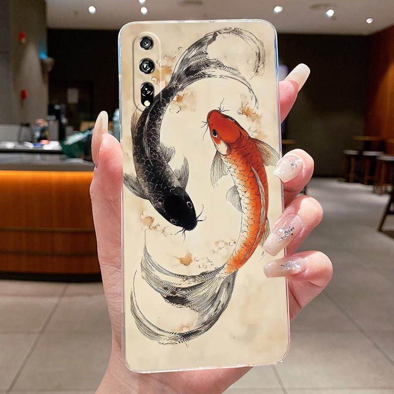 Чехол для телефона Huawei Y8P 2020 Y6P Y7P Y9S Эстетичный Роскошный Дракон Милый Крутой Для Мальчиков Девочек Мягкий Силикон Прозрачный ТПУ Чехол Обложка