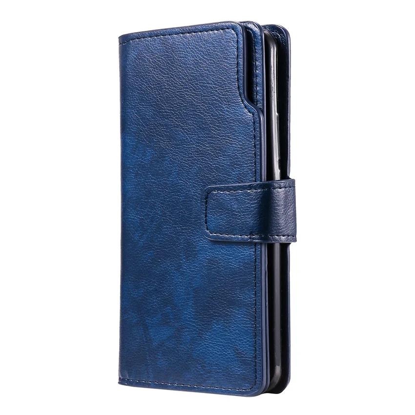 Кожаный чехол для Samsung Galaxy S24 S25 S26 Ultra S23 FE S22 S20 S21 S10 Plus Note 10 20 9 5G Flip Слот для карт Кошелек Чехол для телефона