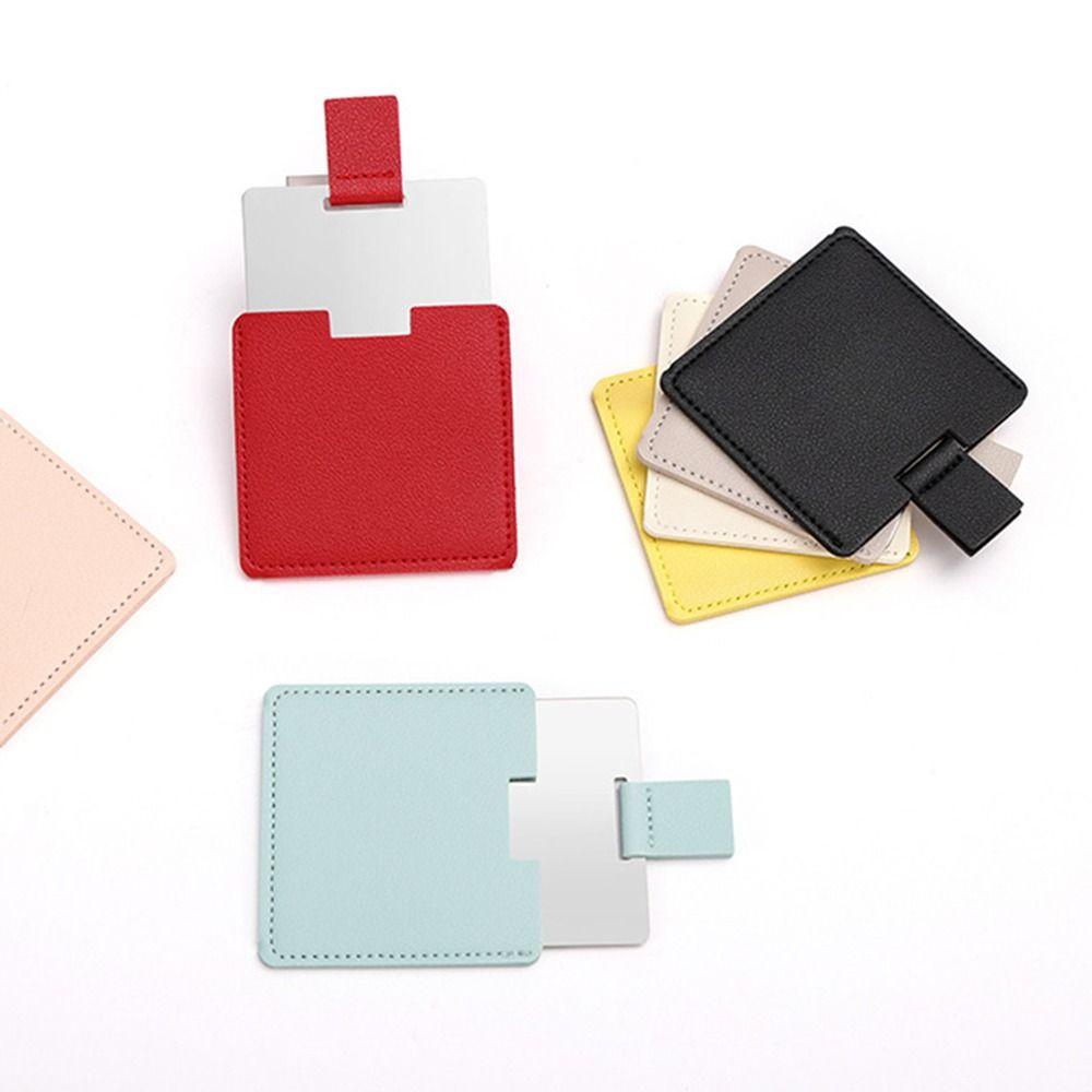 Beauty No Broken Gift for Her Women Girls Cosmetic Mirror Compact Pocket Mirror Makeup Mirror Stainless Steel Mirror