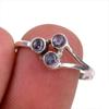 Натуральный драгоценный камень танзанит 925 пробы стерлинговое серебро ювелирное кольцо размер 8 E1K39