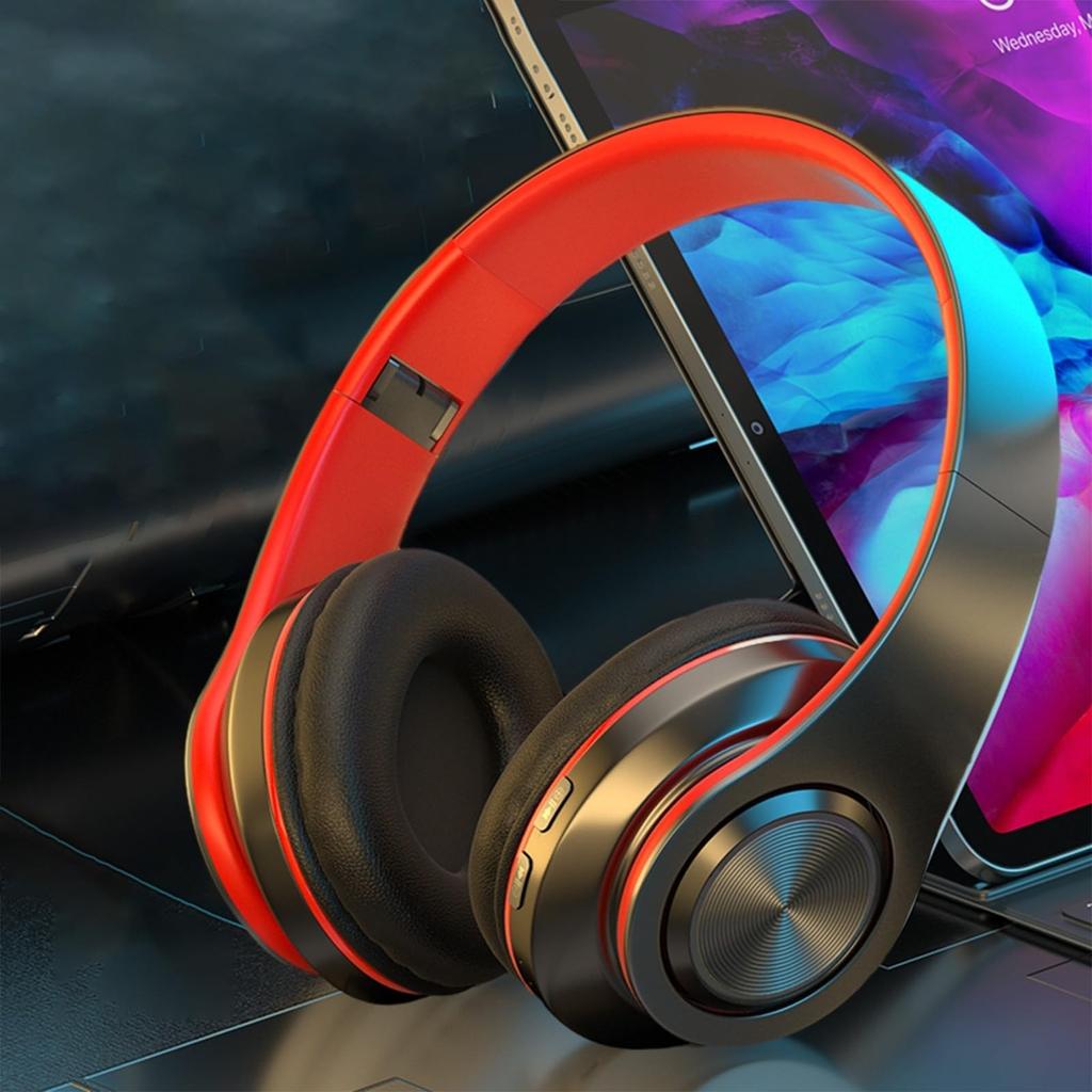 Светящаяся Bluetooth-гарнитура с мощными басами для мобильного телефона, беспроводная спортивная игровая гарнитура