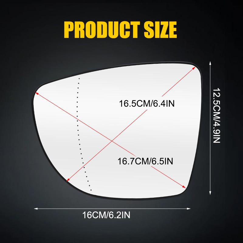 Авто Боковое Крыло Зеркало Заднего Вида С Подогревом Стеклянная Линза Для Renault Clio Iv 4 / Capt / Zoe 2012- Для Nissan Micra Leaf 2017-