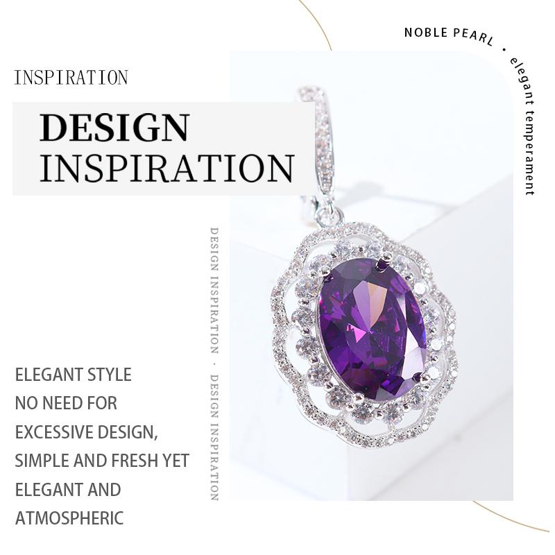 Элегантное Свадебное Помолвочное Ожерелье Принцессы обруч золото новые висячие Серьги для женщин Наборы Бижутерии стразы Цветной кубический цирконий