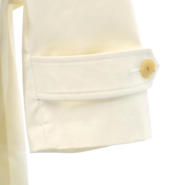 Неиспользованное пальто Aquascutum из нержавеющей стали с воротником 15 Белая система С фирменной вешалкой Женское Б/у