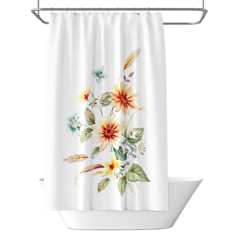 Утолщенная водонепроницаемая занавеска для ванной комнаты, устойчивая к плесени, занавеска для душа, занавеска для душевой перегородки, занавеска для душа, занавеска для ванной комнаты, бесплатная перфорация