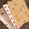 50Pcs Food Waxed Paper Oil-Proof Wax Paper Bread Sandwich Burger Fries Macarons Packaging Kitchen Baking Tool Packaging Decor