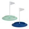 Golf Putting Cup with Flag Silicone Golf Hole Cup Indoor Outdoor Golf Putting Training Aid for Home Backyard Practice