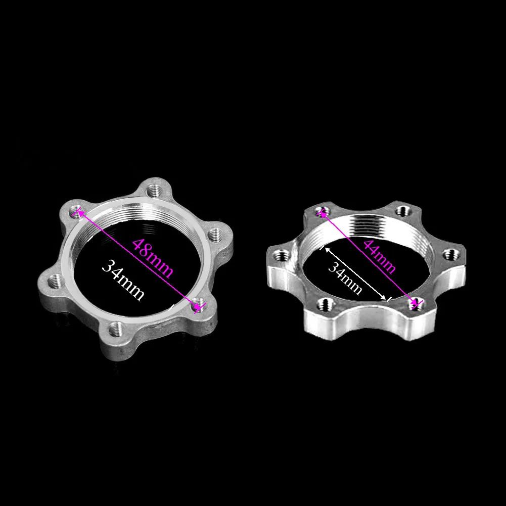 1 шт. Адаптер для 6-болтового ротора дискового тормоза, ступица Centrelock, велосипед, горный велосипед, резьбовая посадка фривила, переходник для 6-болтового ротора, 44/48 мм