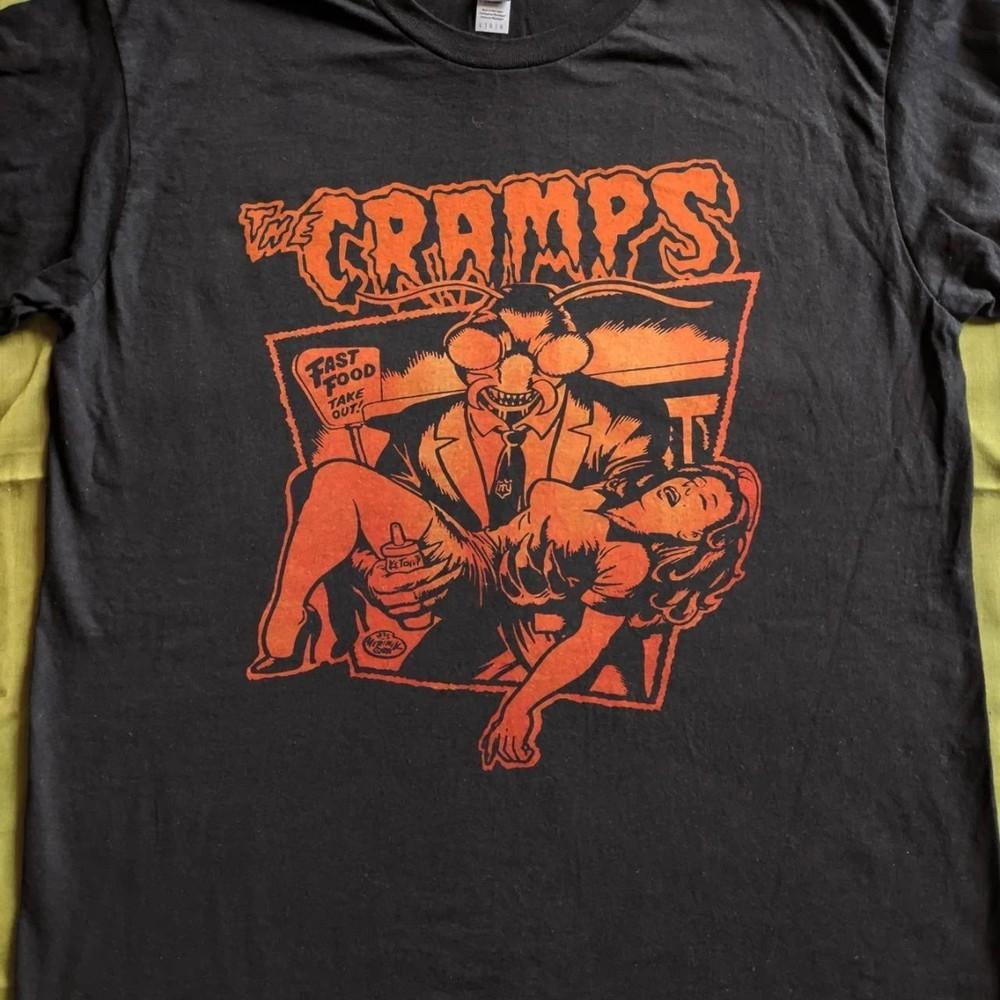 90-е The Cramps группа базовая черная Унисекс футболка репринт цифровая футболка S-5XL Унисекс футболка