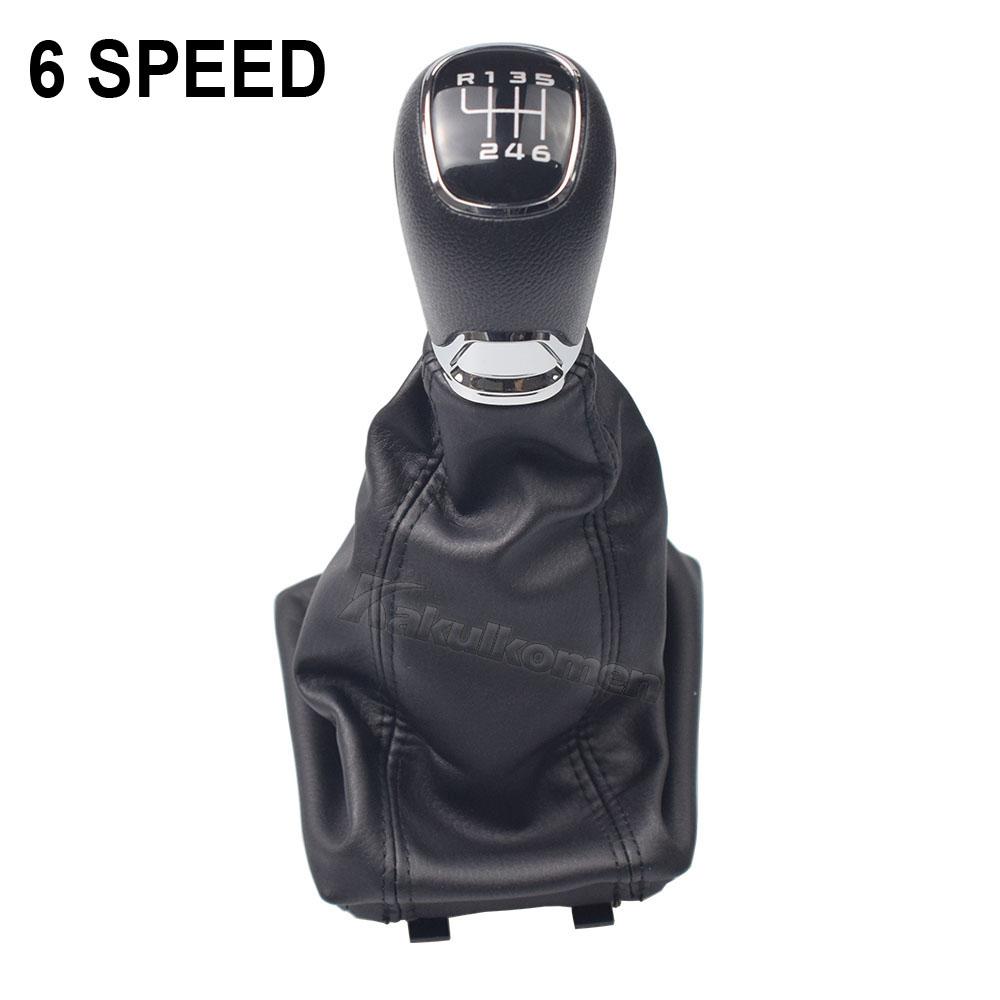 Car Accessories Manual 5/6 Speed Gear Shift Knob Gaiter Boot Cover For Skoda Octavia A5 A6 2004 2005 2006 2007 2008 2009 -