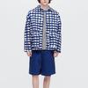 Uniqlo Свободная клетчатая рабочая куртка X MARNI (Азия) Синий мужской стритвир 449646-67