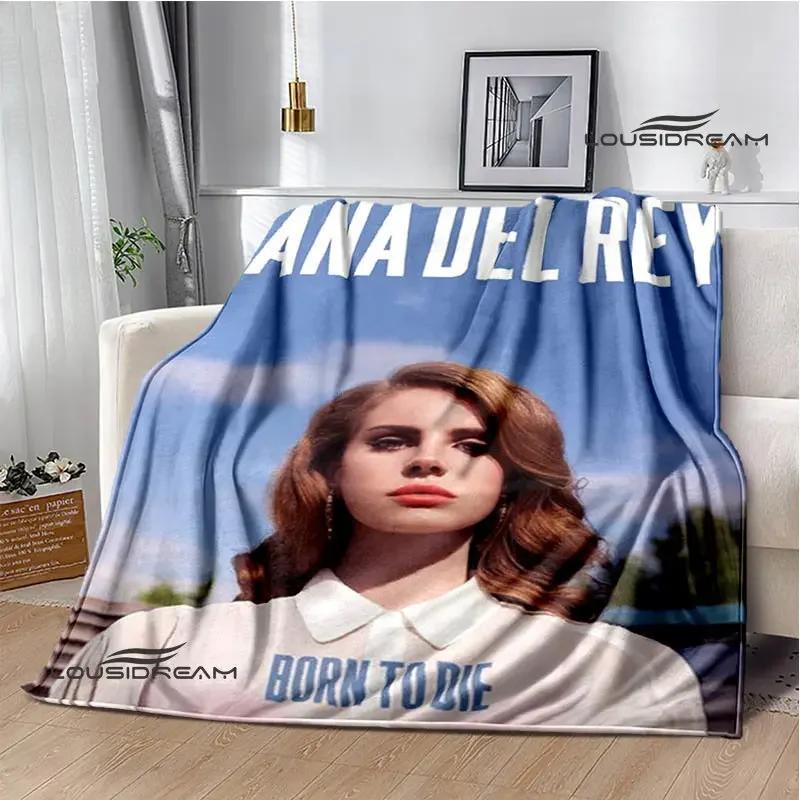 Плед Lana Del Rey с ретро-принтом Модный теплый плед Плед с фланцами Домашний дорожный плед Постельное белье Подарок на день рождения