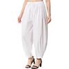 Women's White Patiyala Pants For Kurta Kurti Suits Solid Rayon Harem Pants SC-2345