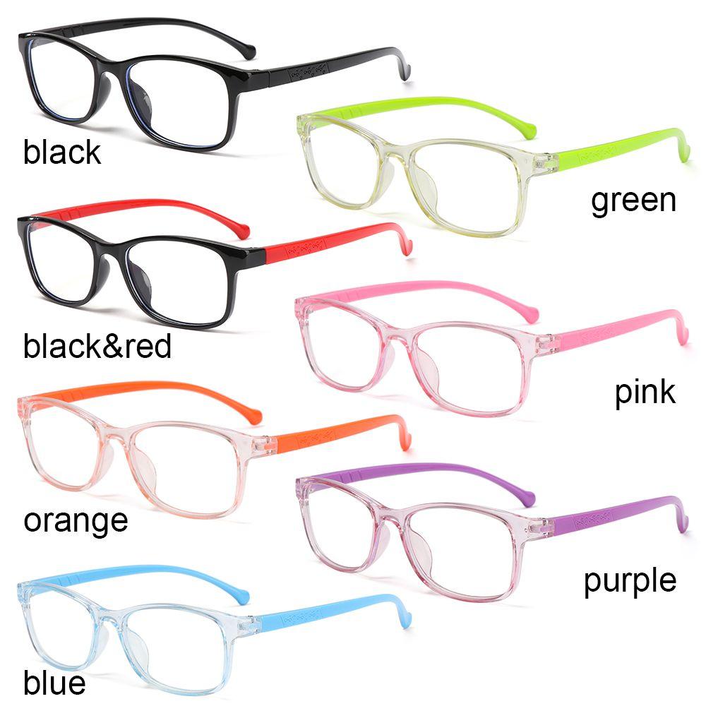 Girls Eye Protection Computer Comfortable Eyeglasses Kids Glasses Anti-blue Light Ultra Light Frame