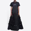 Balenciaga SS22 Regular T Shirt Women's Black Slim Fit 670943TLVH40100
