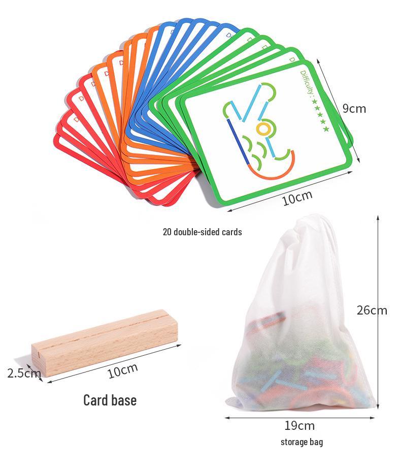 Cross-Border CE/CPC Wooden Educational Creative Sticks: Early Learning Logical Thinking & Puzzle Toys for Children