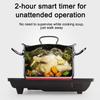 Electric Magnetic Induction Cooker Household Waterproof Small Hot Pot Heating Stove Touchpad Timing Stir-fry Dish Cooking Oven