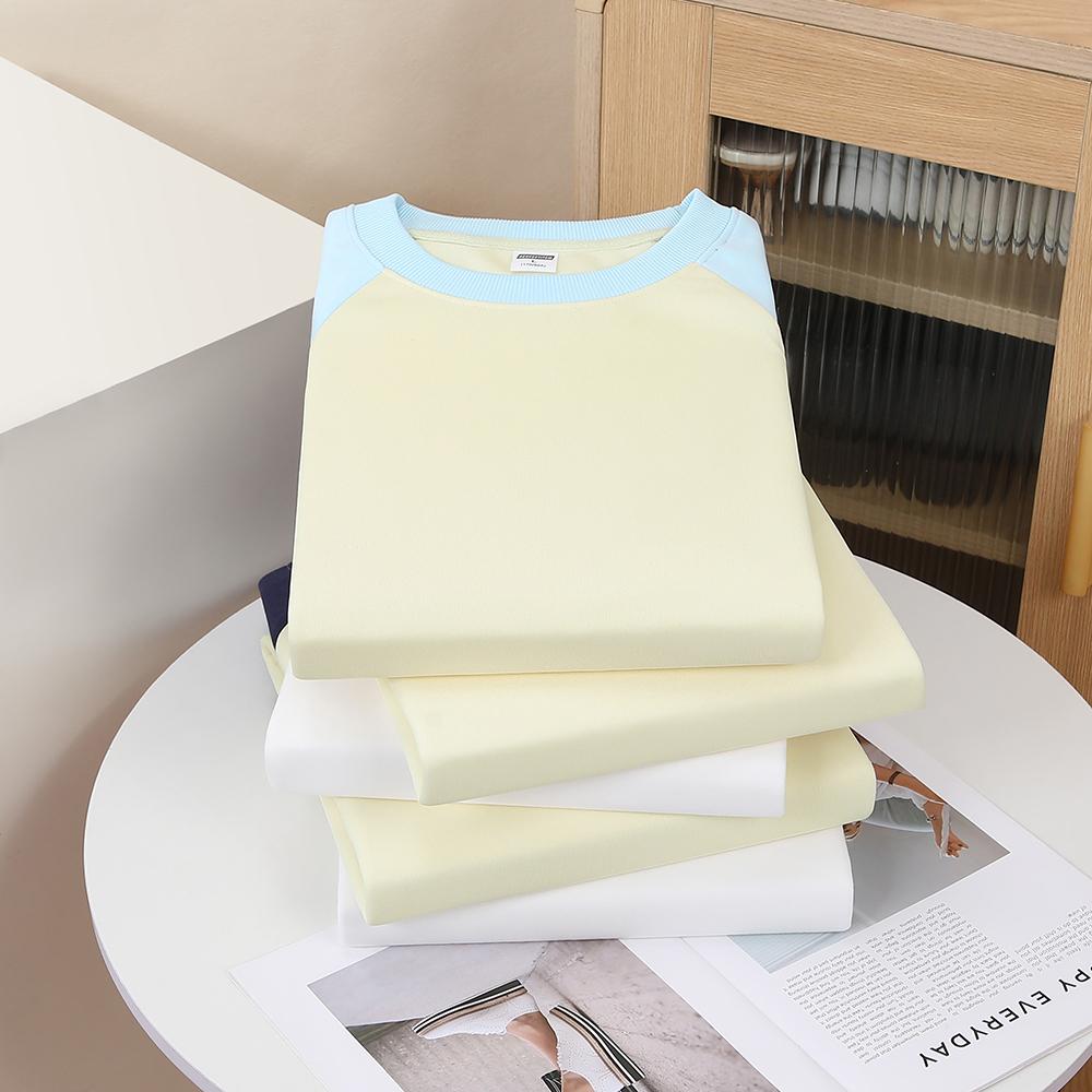 Корейский тренд Унисекс Свободные свитшоты с опущенным плечом Принт с индивидуальным рисунком Мужская и женская толстовка с длинными рукавами и круглым вырезом Пуловеры Спортивная и Роскошная одежда