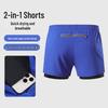 Men's Quick-Dry Breathable 2-in-1 Sports Shorts for Training & Marathon