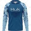 Mens Womens Quick-Dry UV Protection Hooded Fishing Shirt Lightweight Breathable Outdoor Performance Top