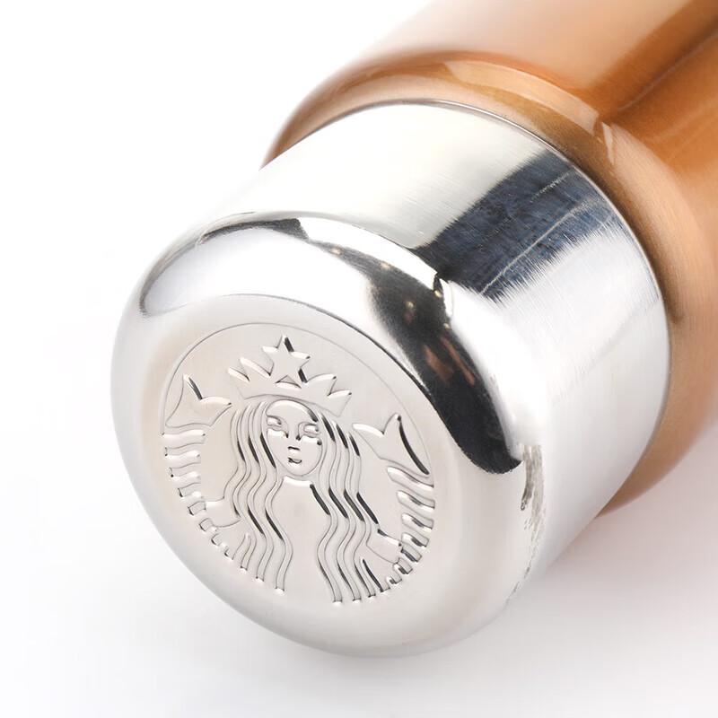 Starbucks Счастливый Золотой Термокружка из Нержавеющей Стали для Путешествий 266 мл