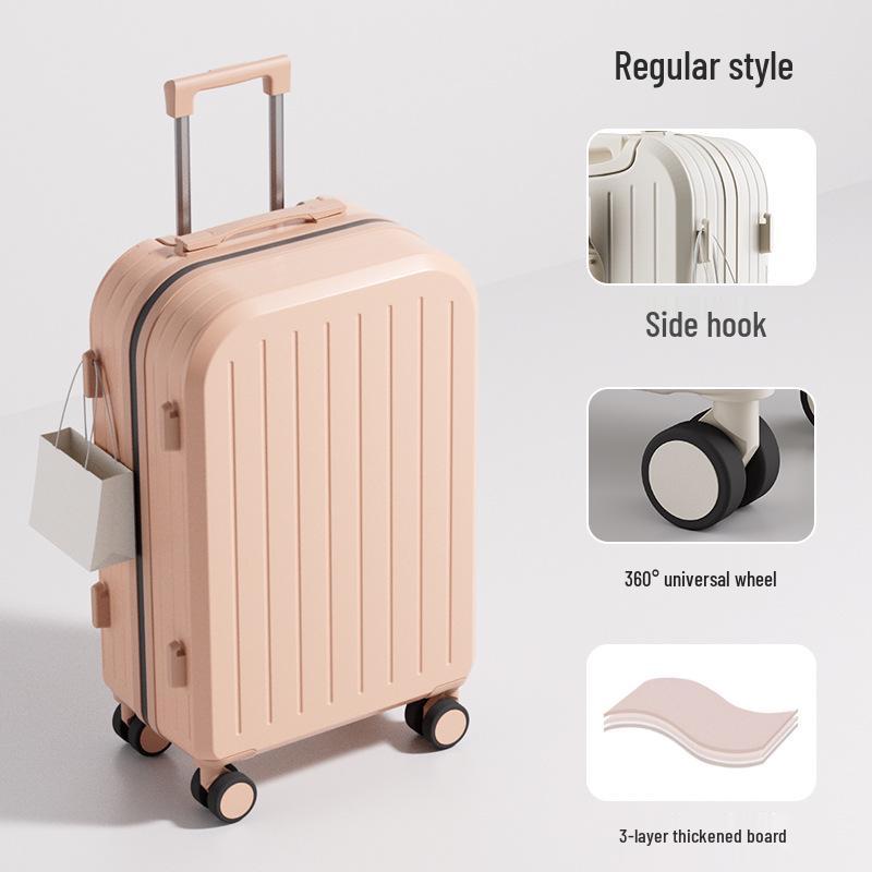 Multifunctional Trolley Suitcase: 20-inch Carry-On & 26-inch Large Capacity with Universal Wheels, Ideal for Students and Travelers