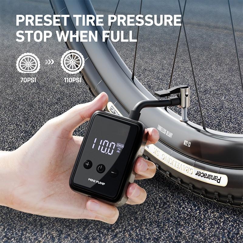 150 PSI МТБ Портативный Карманный Велосипед Цифровой Дисплей Мини Быстрый Компрессор Дорожная Шина Электрический Воздушный Насос