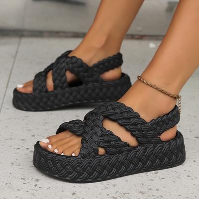 Женские сандалии модные круглые носки универсальные однотонные неглубокие слипоны продажа женская обувь открытый носок полые женские тапочки