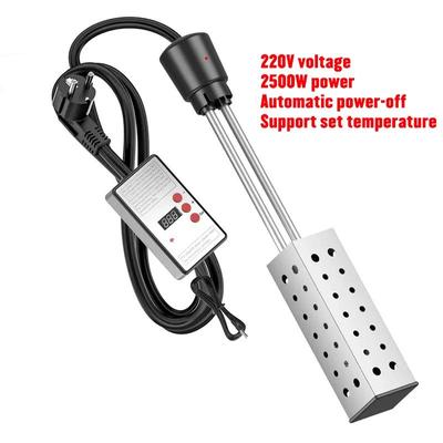 Переносной электрический котел, водонагревательный элемент, термостатический погружной нагреватель для ванной комнаты, бассейн, 220 В, 2000-2500 Вт