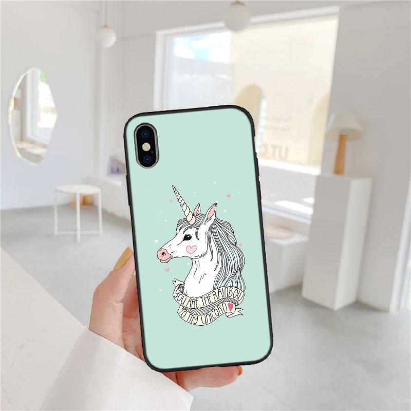 LO22 Cartoon Unicorn Soft Shell Phone Case for Samsung Galaxy Note 10 20 S23 S24 S25 Ultra FE Plus Edge Lite A02S A35 A07 A17