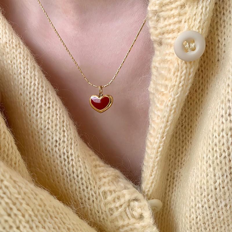 Простой темперамент Золотое колье-бини женское