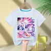 Children's Clothing Fashion Cartoon Print Short-sleeved Top Casual Loose T-Shirts Girls